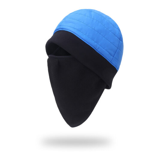 winter warm down hat with mask function