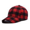 Plaid baseball cap,sport cap